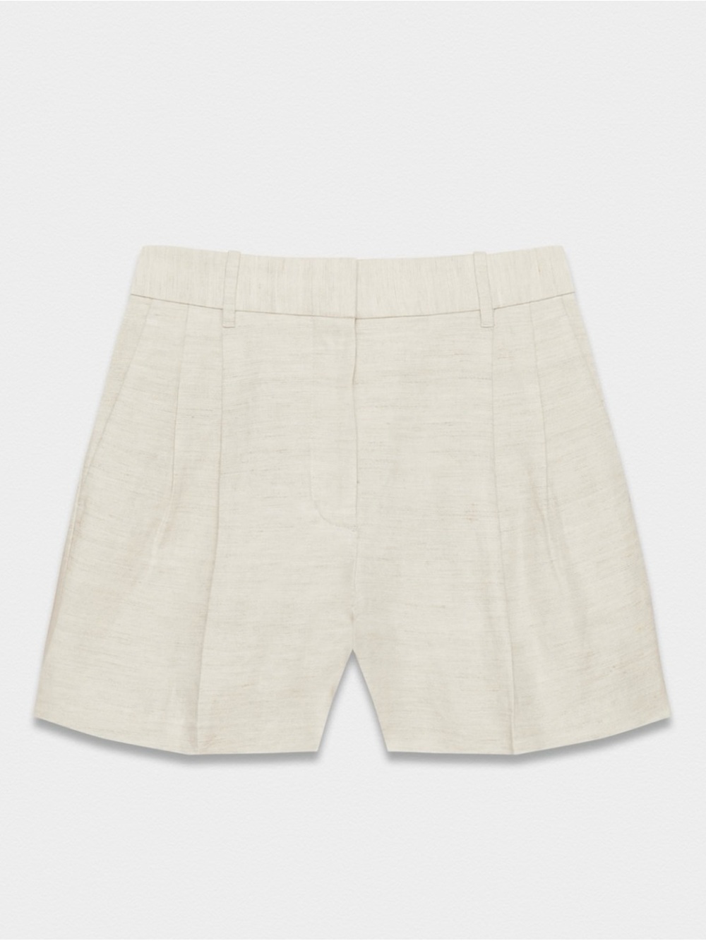 Aritzia effortless linen shorts. Color birch